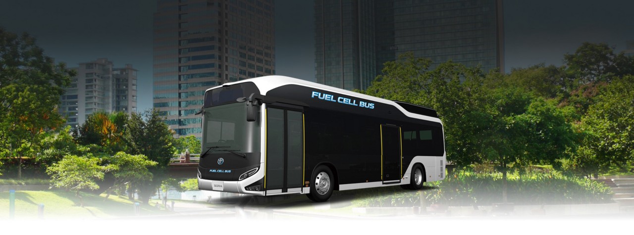 A Toyota Fuell Cell Bus