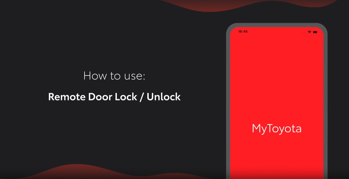 MyToyota App - Remote Door Lock - Unlock