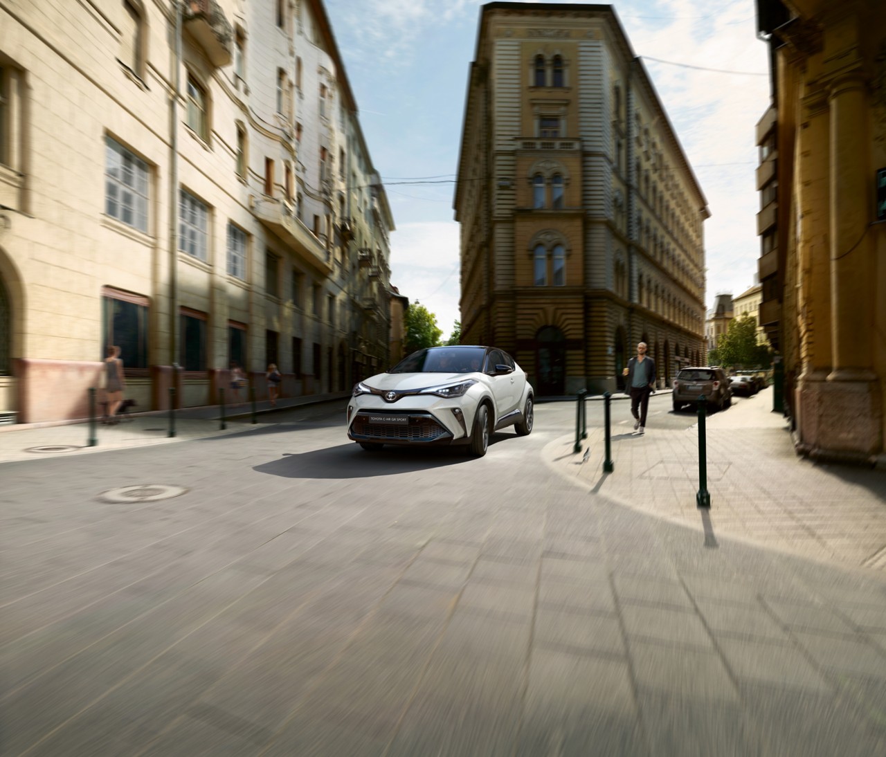 Toyota C-HR in the city streets